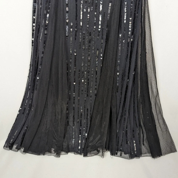 PRIMAVERA sz. 2 Full Sequined Open Back Prom Formal Pageant Mermaid DRESS GOWN - Picture 8 of 14